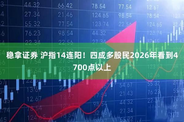 稳拿证券 沪指14连阳！四成多股民2026年看到4700点以上